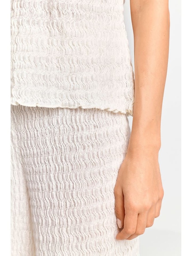 Rich & Royal Bluzka w kolorze kremowym rozmiar: L