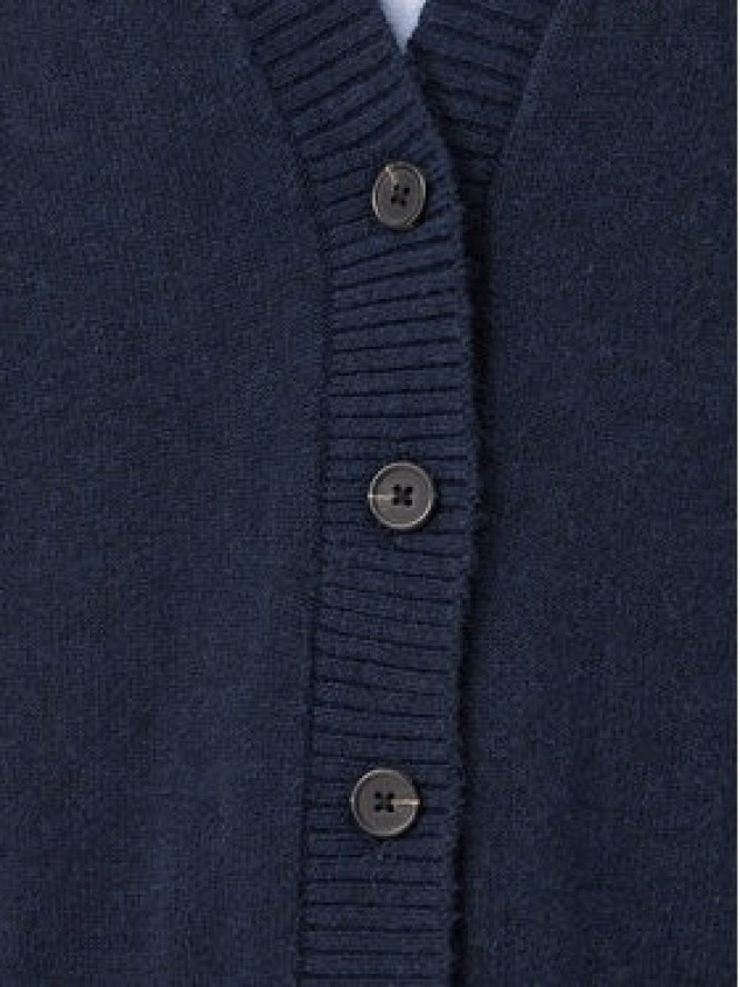 Tommy Jeans Kardigan Fluffy Badge DW0DW23830 Granatowy Regular Fit