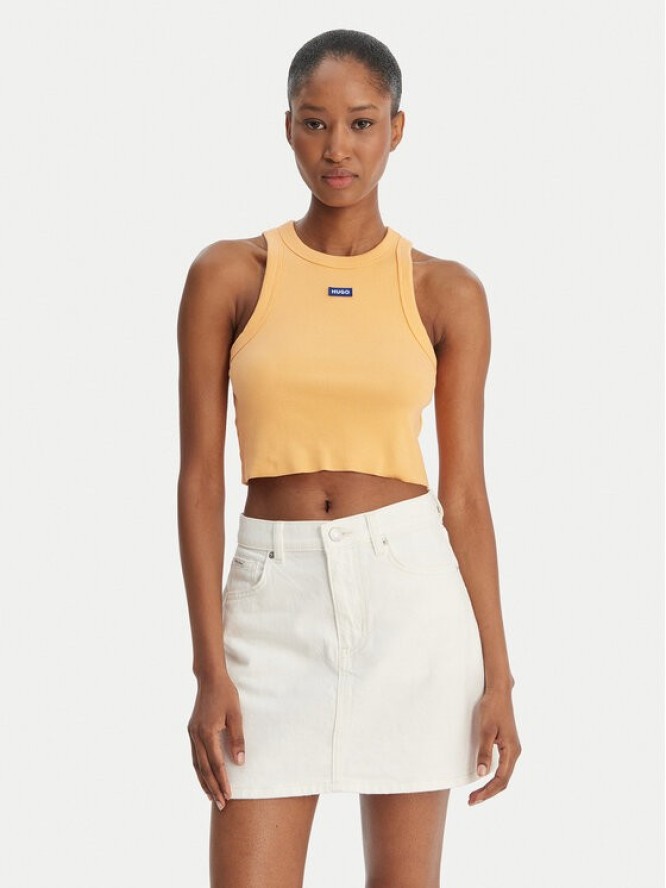 HUGO Top Baby 50511450 Pomarańczowy Slim Fit