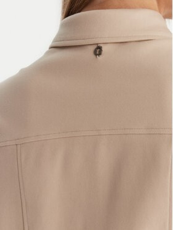 Guess Koszula W6RH83 KCMU2 Beżowy Regular Fit