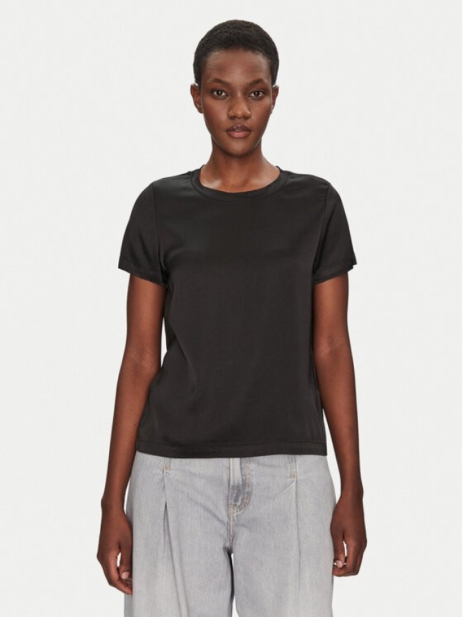 ViCOLO Bluzka TD0007 Czarny Relaxed Fit