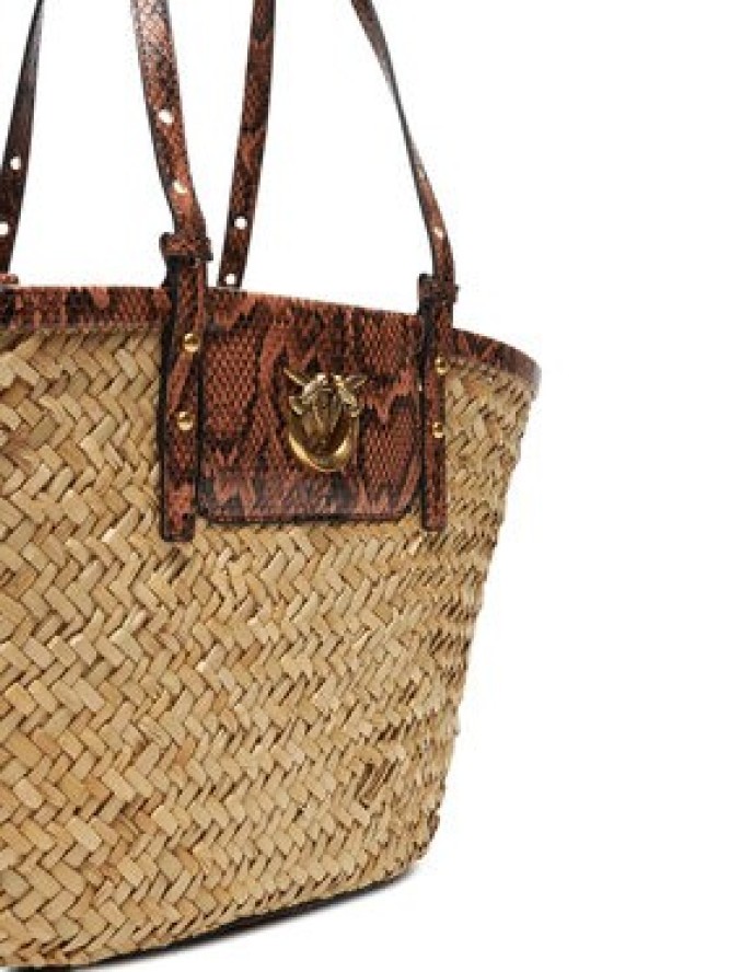 PINKO Torebka Love Summer Basket PE 25 PLTT 103324 A2GO Beżowy