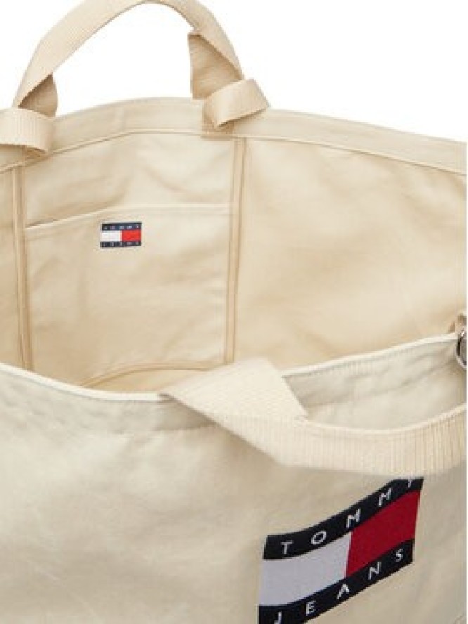 Tommy Jeans Torebka Tjw Wave Flag Med Tote AW0AW18466 Beżowy