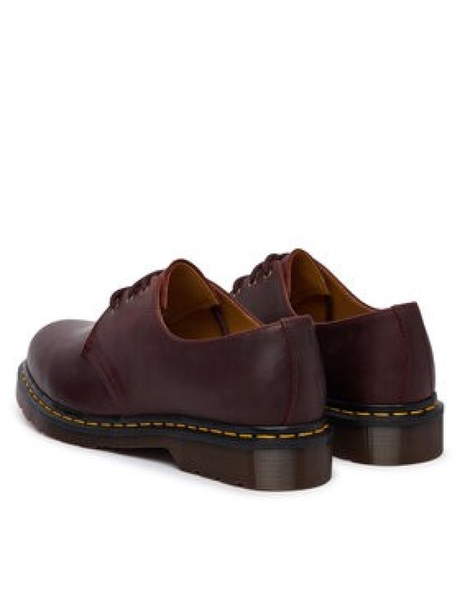 Dr. Martens Półbuty 3 Eye Crazy Horse DM11838601 Bordowy