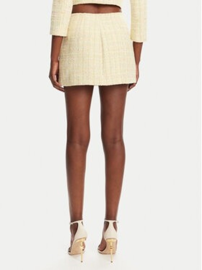 Elisabetta Franchi Spódnica mini GO-116-52E2-V420 Żółty Regular Fit