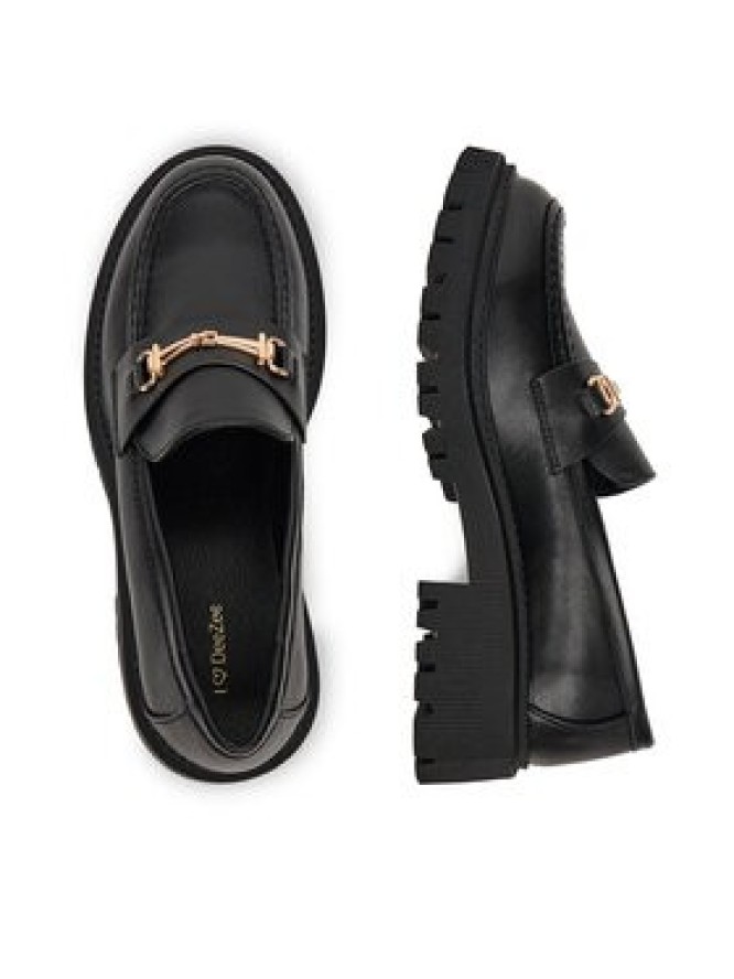 DeeZee Loafersy 13027-12 Czarny