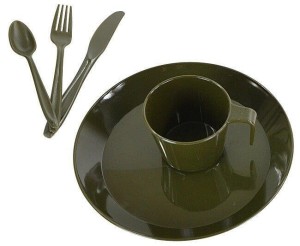 Zestaw Turystyczny Naczyń dla 1 Osoby Mil-Tec Olive