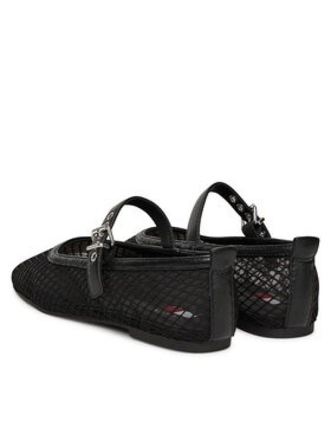 Tommy Jeans Baleriny Tjw Mesh Maryjane Ballerina EN0EN02872 Czarny