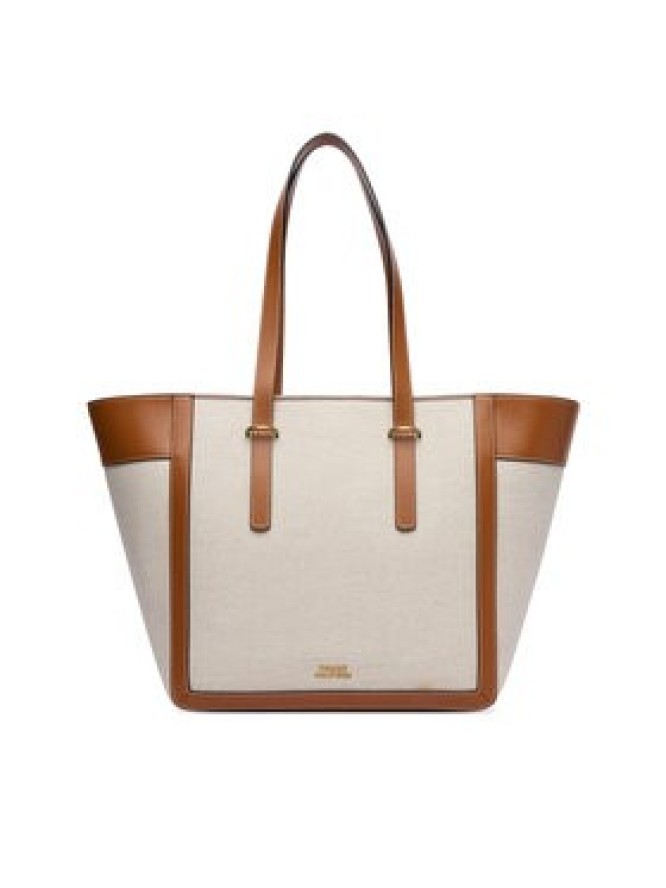 Tommy Hilfiger Torebka Th Script Tote Canvas AW0AW18829 Kremowy