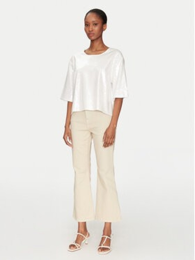 Marella T-Shirt Gardone 2513971024 Écru Boxy Fit