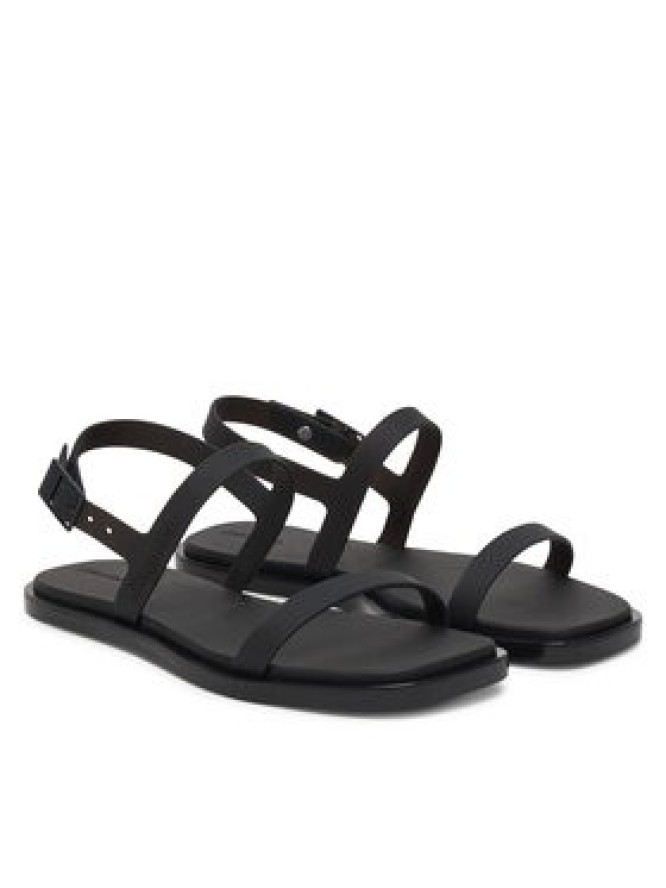 Calvin Klein Sandały Jelly Sandal Sling Mat Tran Tpu HW0HW02969 Czarny