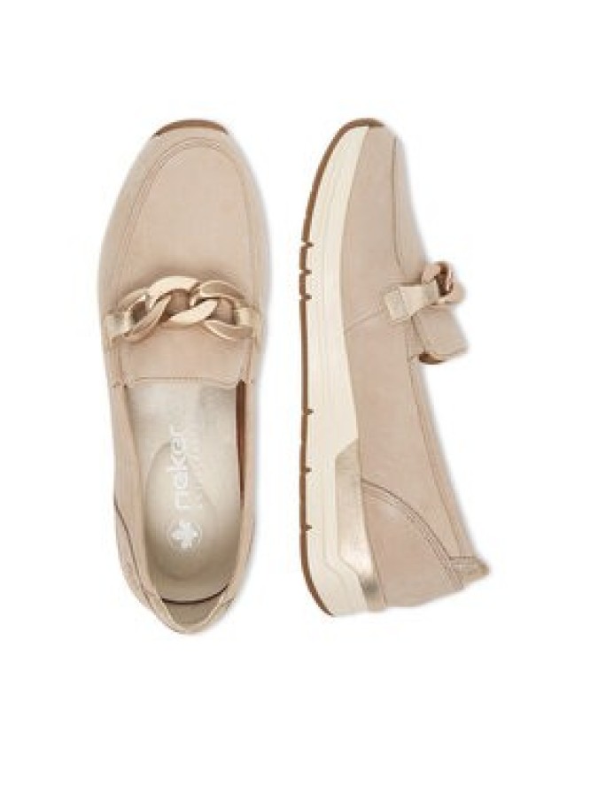 Rieker Półbuty 58944-60 Beżowy