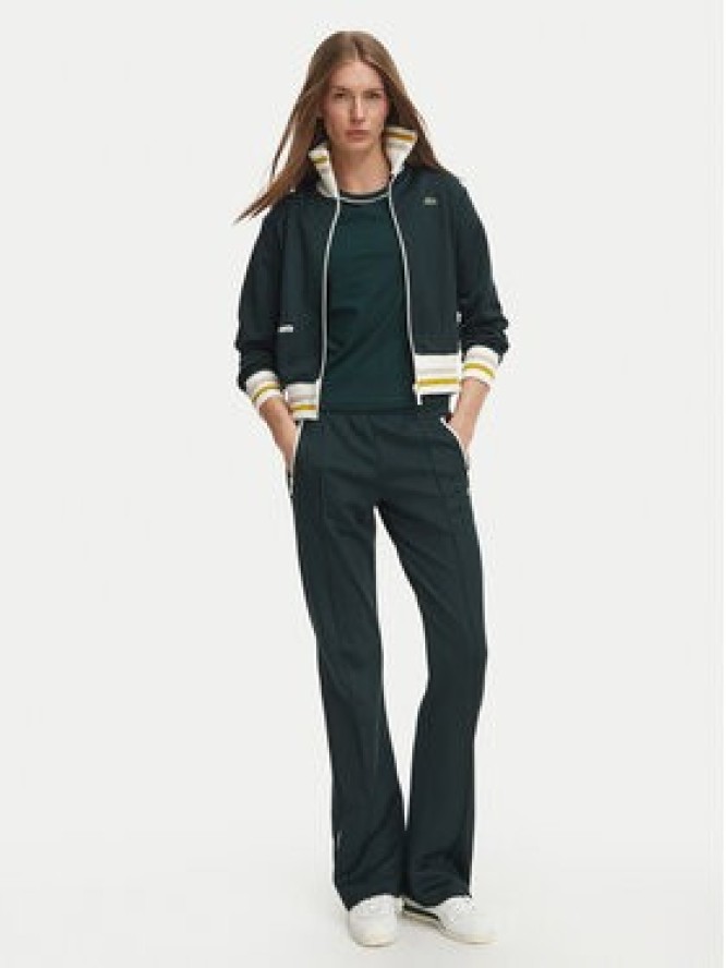 Lacoste Spodnie dresowe XF5253 Zielony ciemny Regular Fit