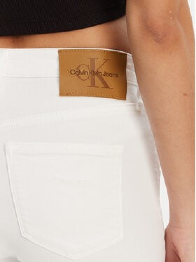 Calvin Klein Jeans Jeansy J20J225511 Biały Bootcut Fit