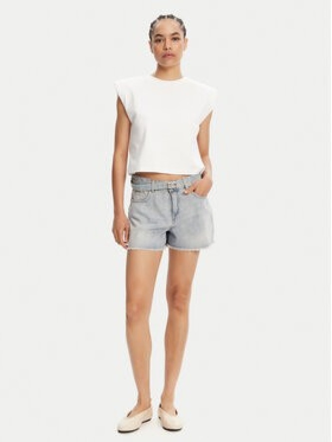 TWINSET Szorty jeansowe 251TT2262 Niebieski Slim Fit