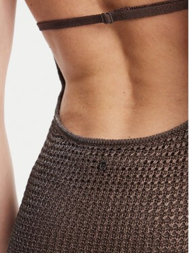 Guess Sukienka dzianinowa W5YK34 Z24F0 Szary Slim Fit