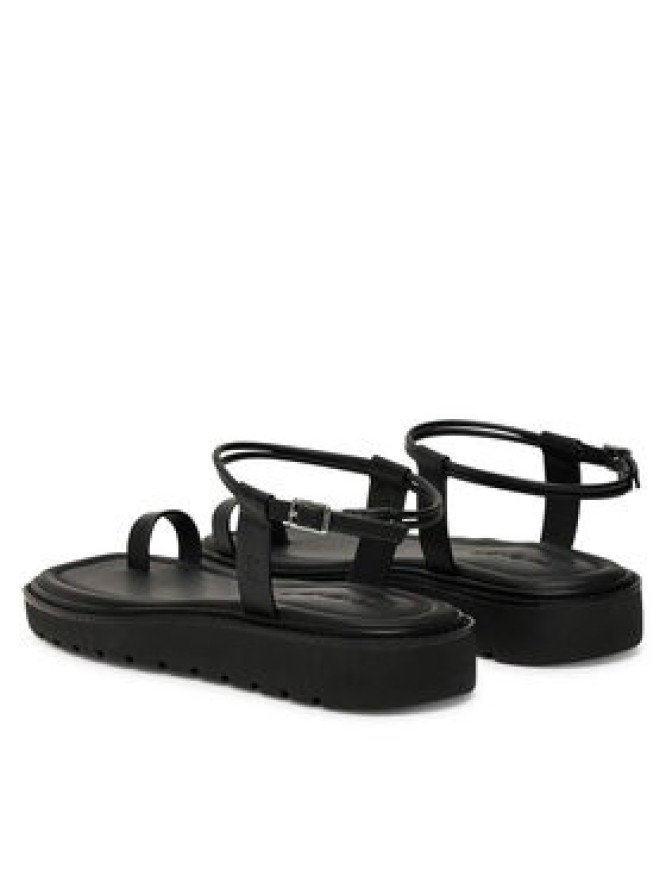 Calvin Klein Jeans Sandały Rope Toe Post Sandal Lth Mg YW0YW01893 Czarny