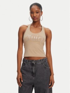 Juicy Couture Top Tied JCWCT125306 Beżowy Slim Fit