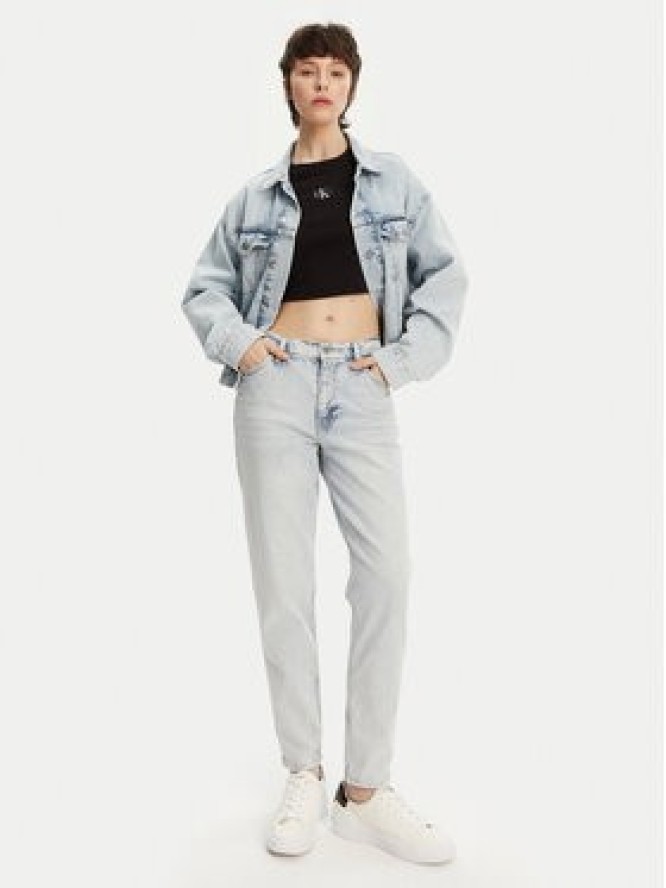Calvin Klein Jeans Jeansy J20J225139 Niebieski Mom Fit