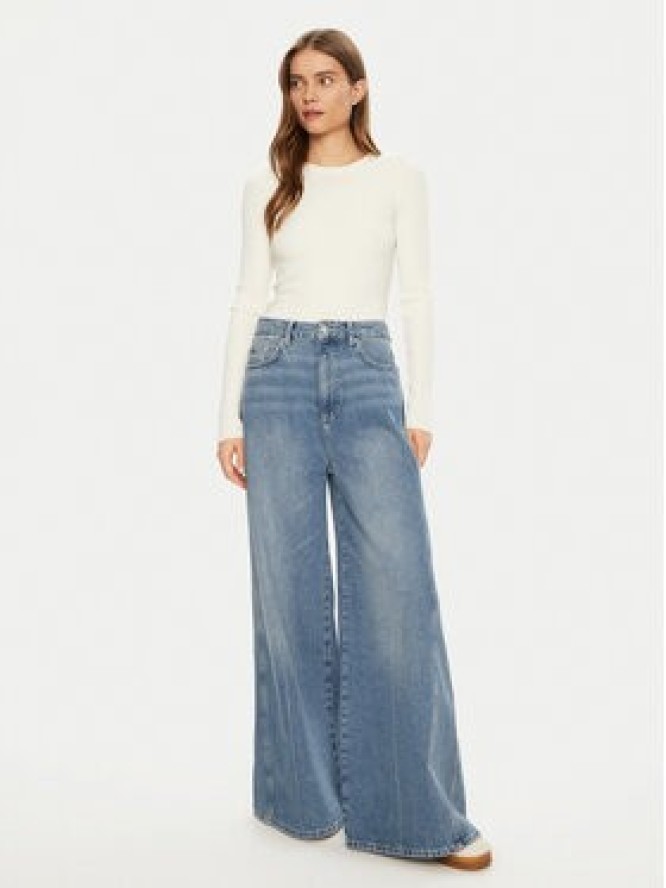 JJXX Sweter Jodi 12250072 Biały Slim Fit