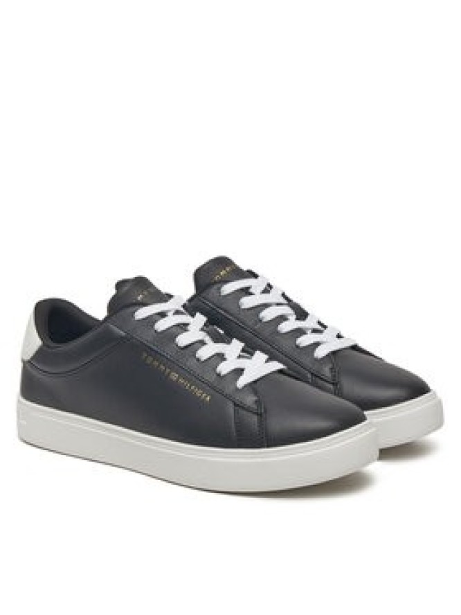 Tommy Hilfiger Sneakersy Essential Court Sneaker FW0FW08320 Czarny