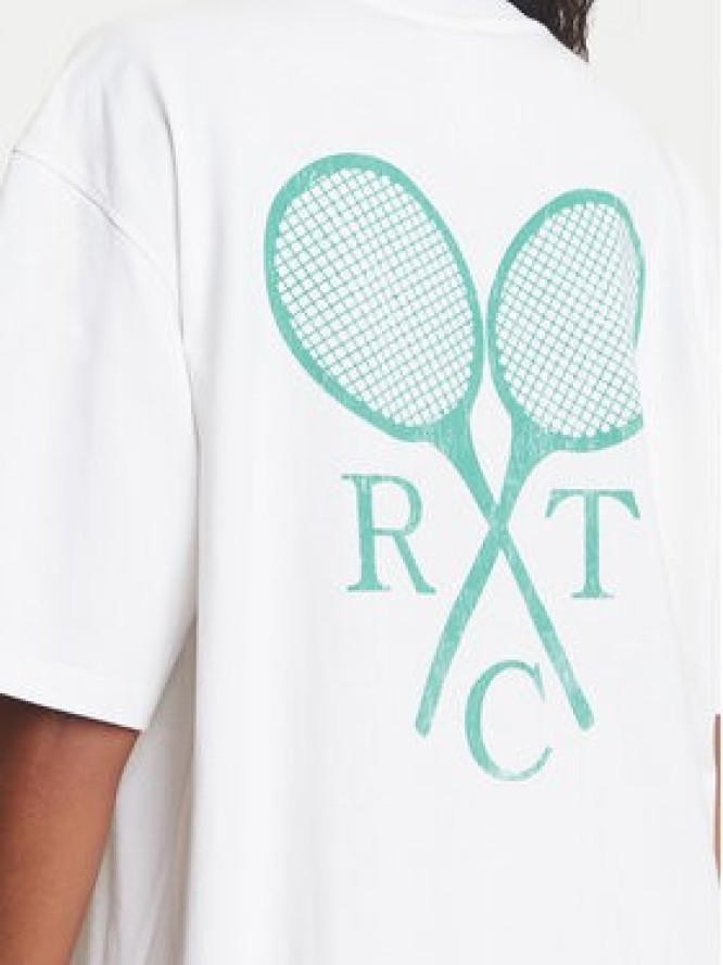 adidas T-Shirt Retro Tennis Boyfriend JW0226 Biały Oversize