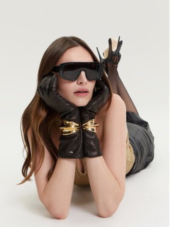 Weekend Max Mara Rękawiczki Damskie Senape 2425566035 Czarny