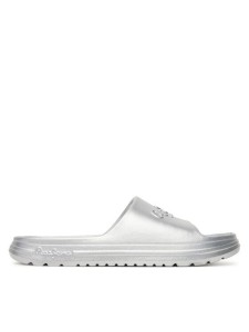 Pepe Jeans Klapki Beach Slidemet PLS70165 Srebrny