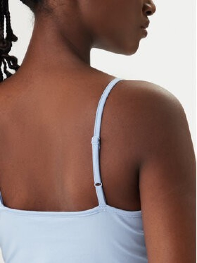 Tommy Jeans Top Essential DW0DW20675 Błękitny Slim Fit