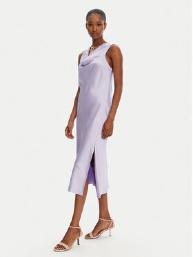 Patrizia Pepe Sukienka koktajlowa 2A2878/A563-M531 Fioletowy Regular Fit