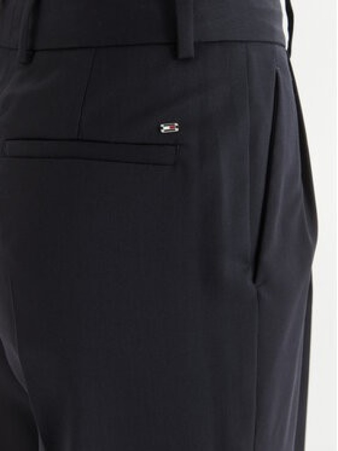 Tommy Hilfiger Spodnie materiałowe Timeless WW0WW48352 Granatowy Straight Fit