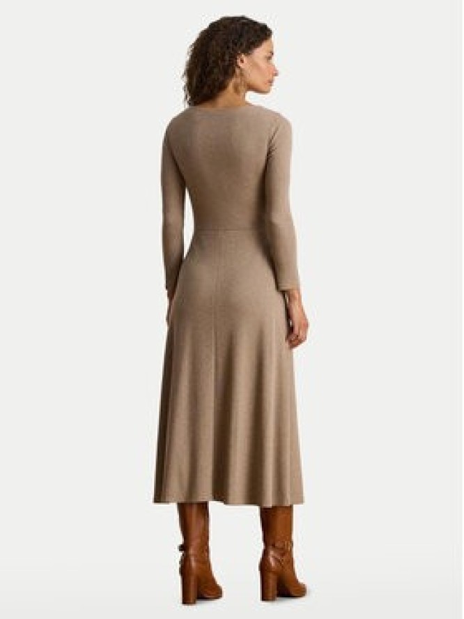LAUREN RALPH LAUREN Sukienka dzianinowa 200980038001 Beżowy Slim Fit