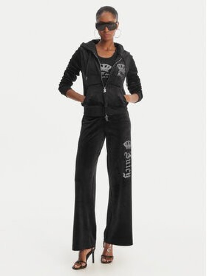 Juicy Couture Spodnie dresowe Gothic Crown JCBBJ126806 Czarny Straight Leg