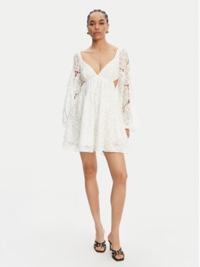 Bardot Sukienka koktajlowa 59858DB1 Biały Regular Fit