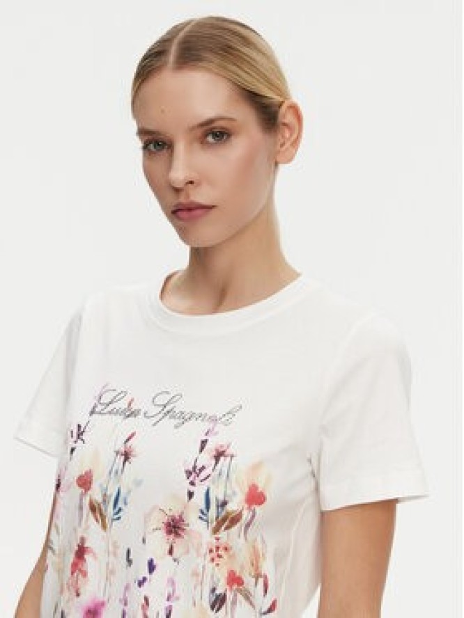 Luisa Spagnoli T-Shirt Boemi 542083 Biały Regular Fit