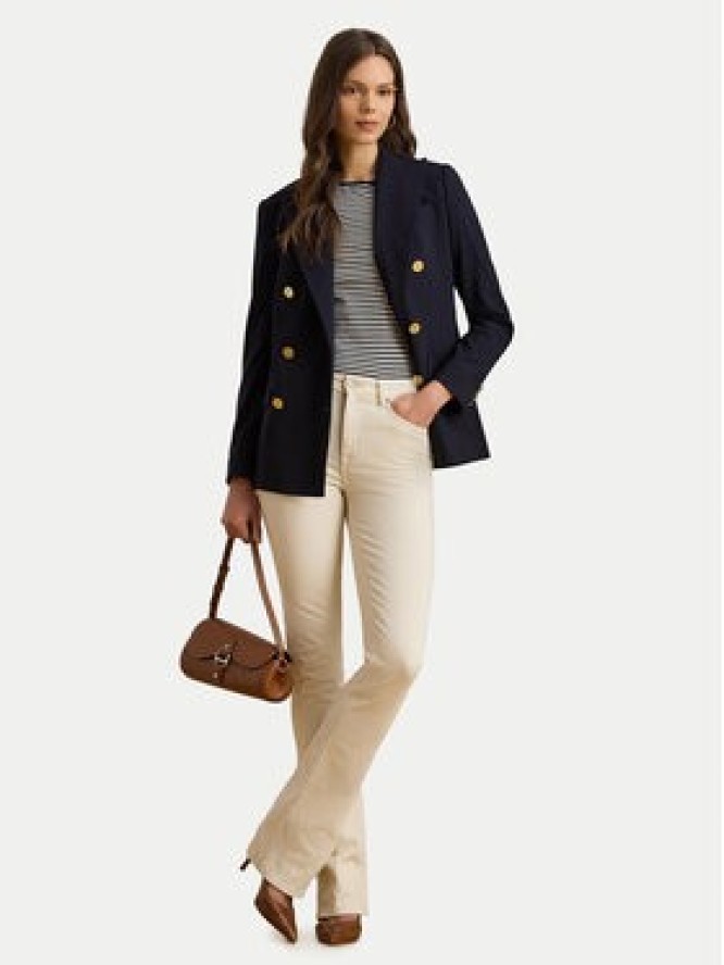 LAUREN RALPH LAUREN T-Shirt 200P03721002 Granatowy Slim Fit