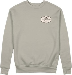 Bluza z naszywką – okrągły dekolt / dla dorosłych (beżowa)