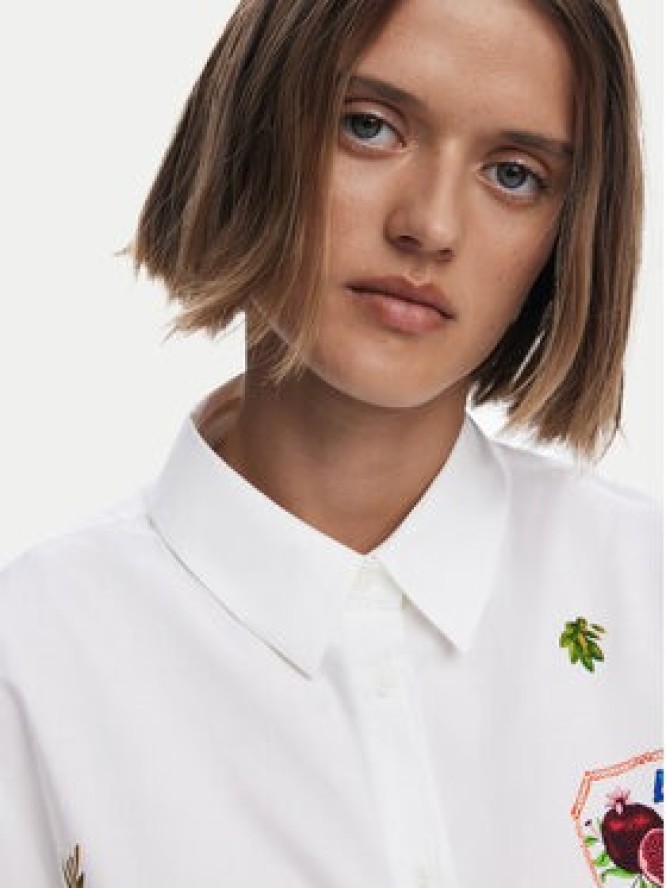 Desigual Koszula Afrodita 25SWCW17 Biały Regular Fit