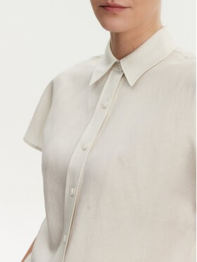 Calvin Klein Koszula K20K208322 Beżowy Regular Fit