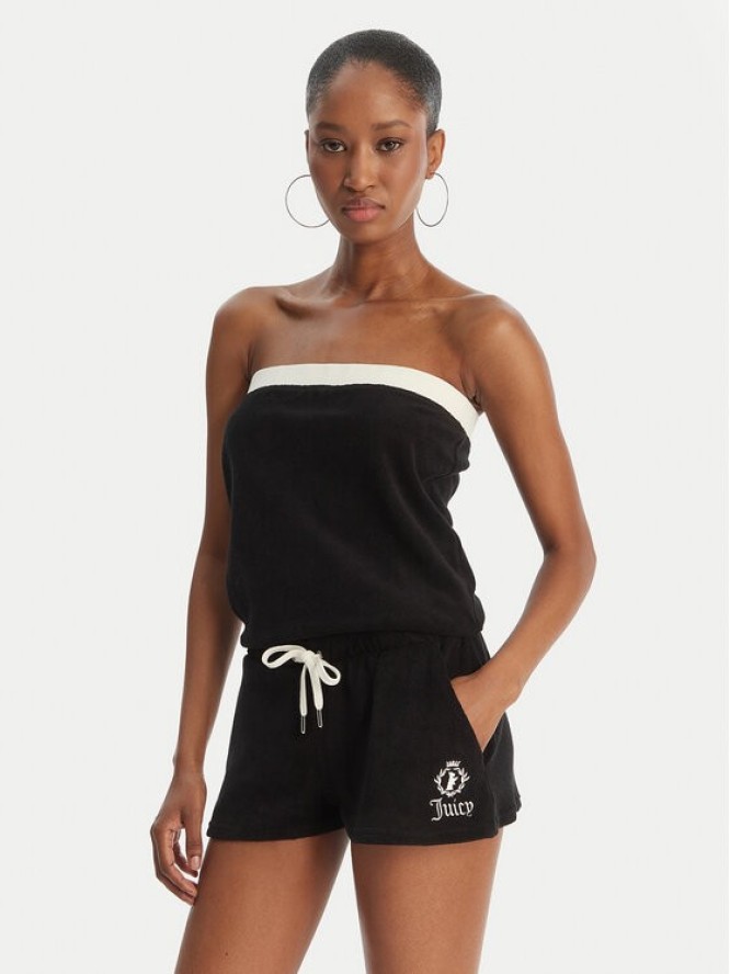 Juicy Couture Kombinezon Applique Terry JCWFP126316 Czarny Regular Fit