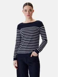 Tommy Hilfiger Sweter Heritage Boat WW0WW22046 Granatowy Regular Fit