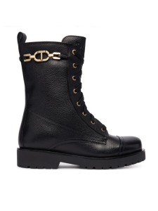 TWINSET Trzewiki 252TCP150 Czarny