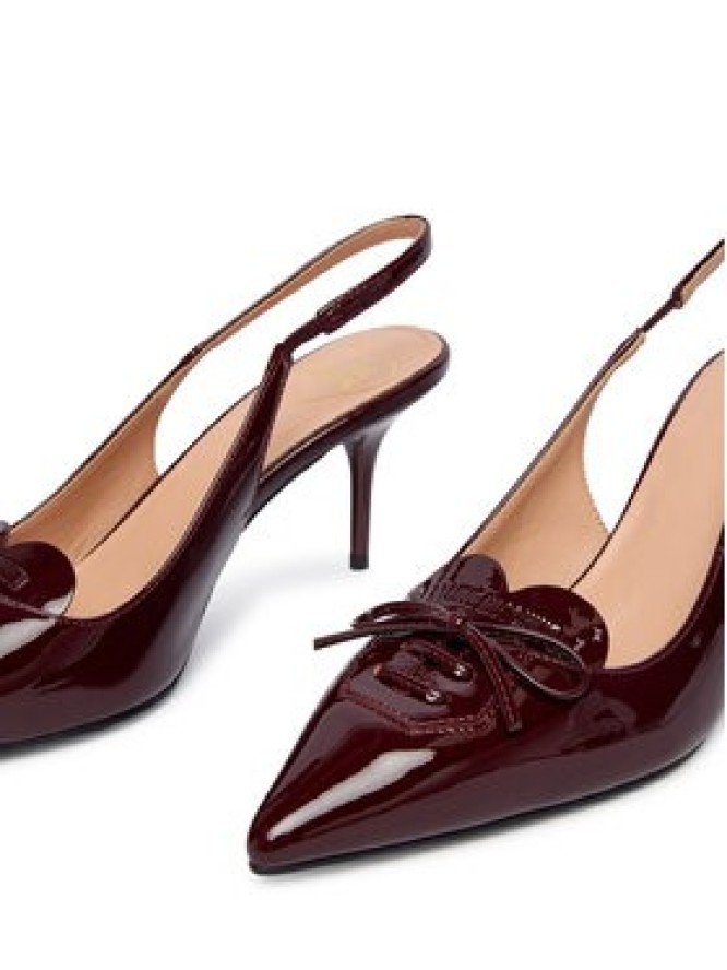 LOVE MOSCHINO Szpilki JA10517G0NIH0556 Bordowy