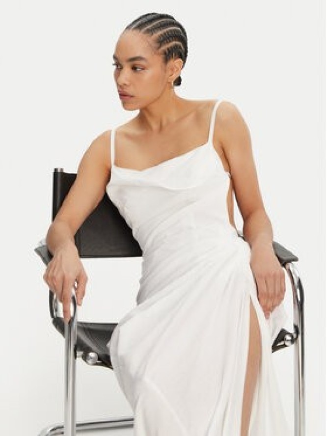 JACQUEMUS Sukienka wieczorowa 21E243DR001-1020 Biały Regular Fit