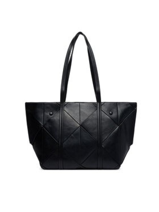 Calvin Klein Torebka Woven Medium Carryall LV04F3548G Czarny