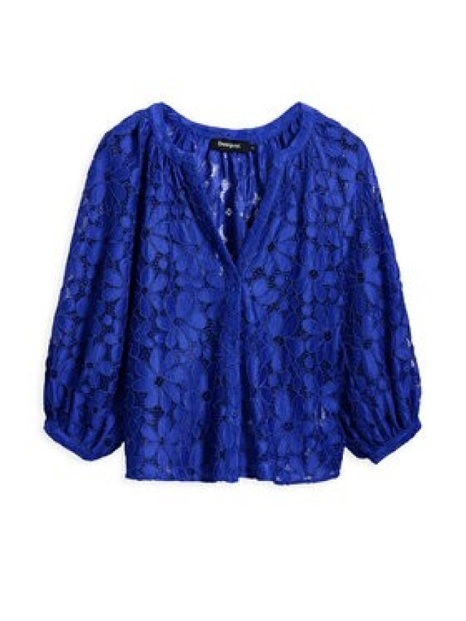 Desigual Bluzka 25SWBW24 Niebieski Regular Fit