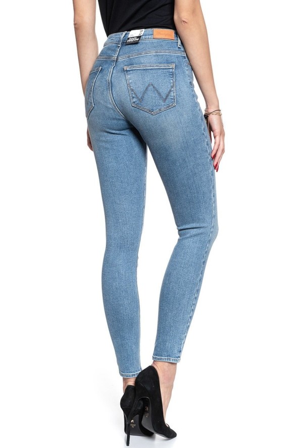 WRANGLER HIGH RISE SKINNY LIGHT OCEAN W27HWD86W 112128136