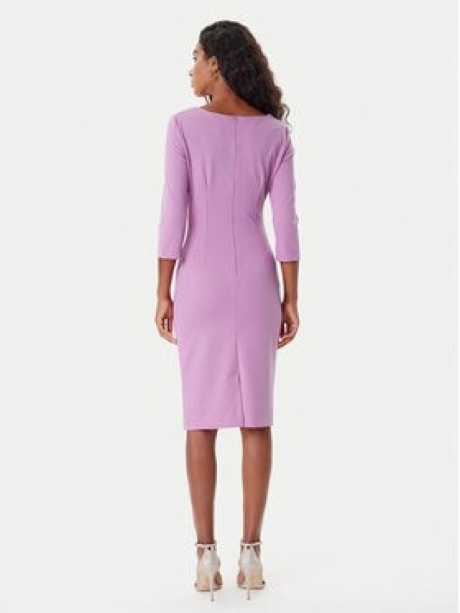 Rinascimento Sukienka koktajlowa CFC0126154003 Różowy Slim Fit