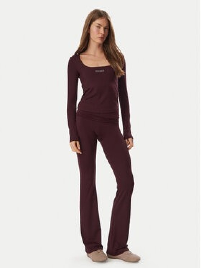 Guess Bluzka V6BP05 K6318 Bordowy Slim Fit