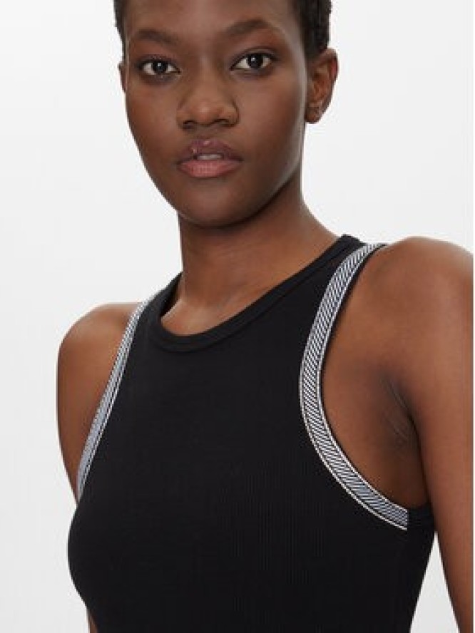 Fracomina Top FS25ST2009J401R9 Czarny Slim Fit